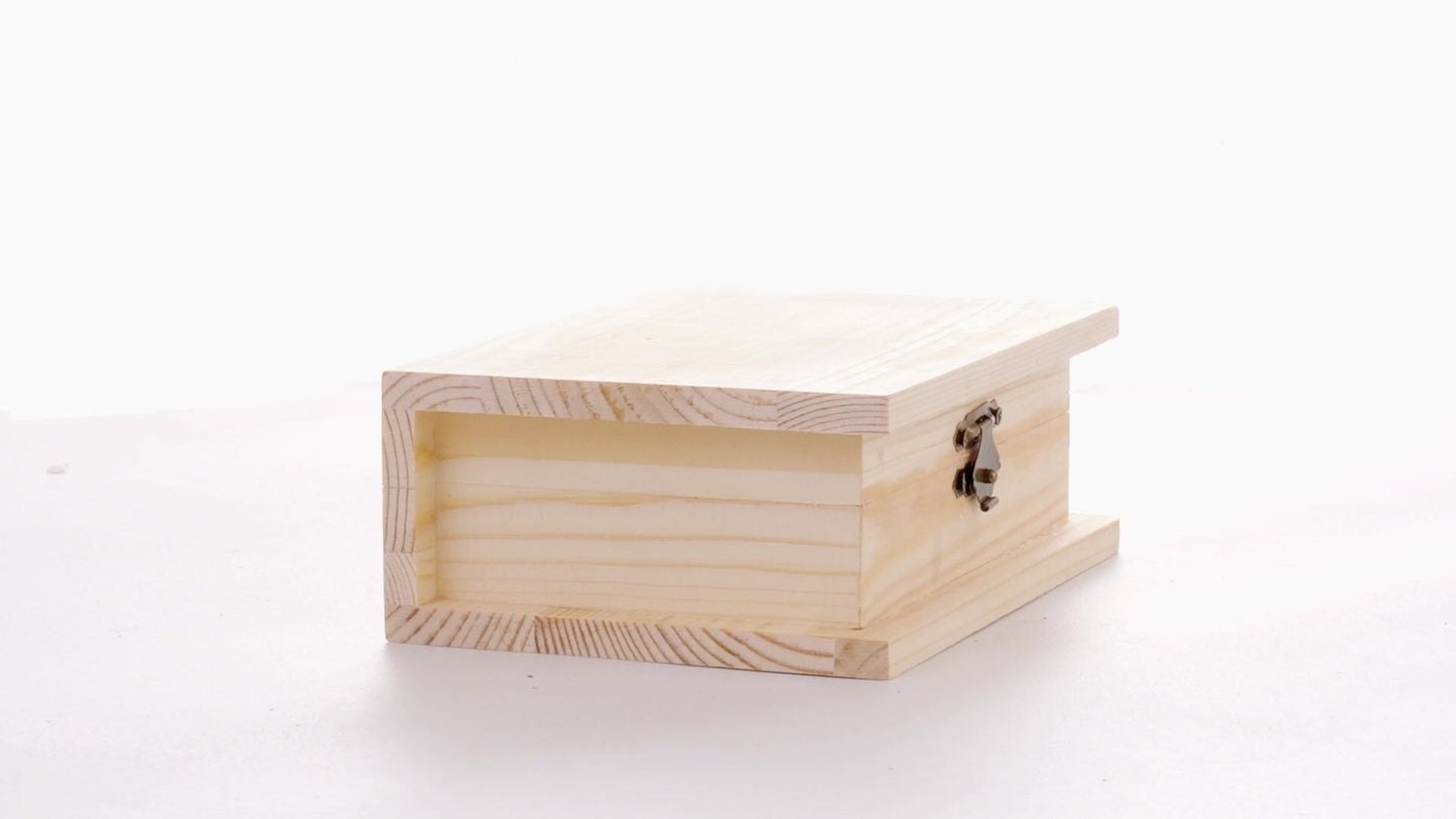 Wooden box BOOK 15x11x6