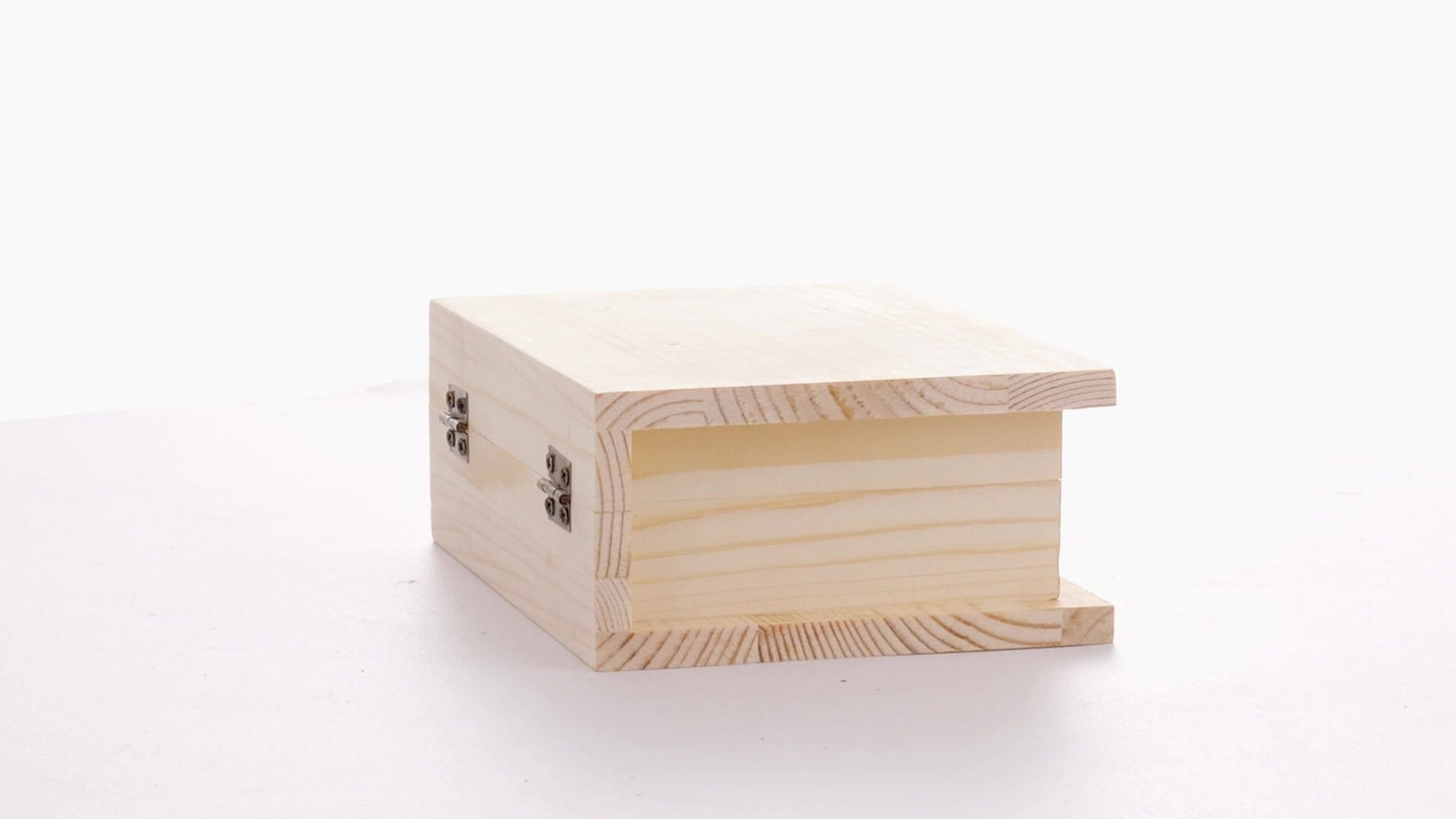 Wooden box BOOK 15x11x6