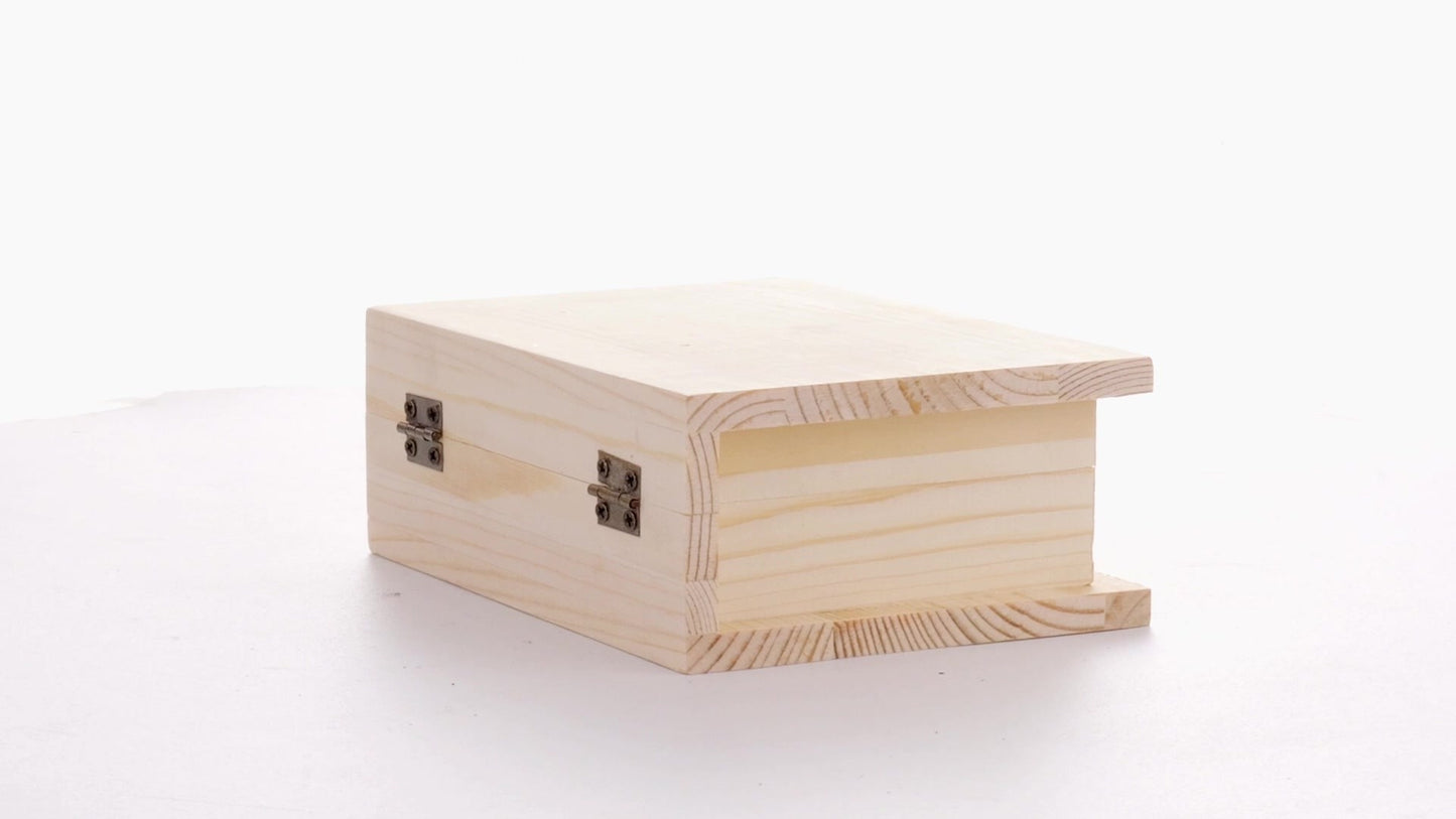 Wooden box BOOK 15x11x6