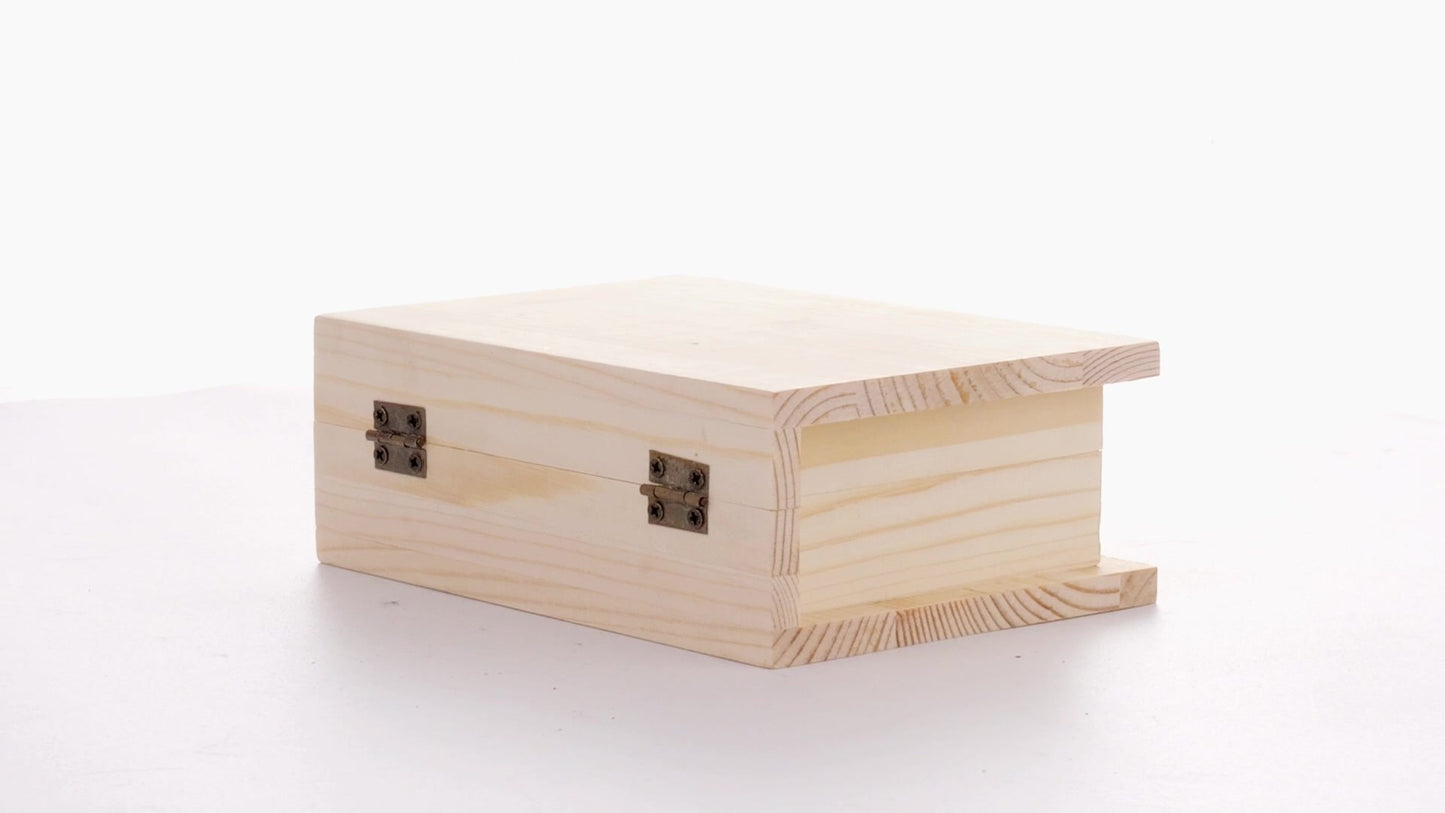 Wooden box BOOK 15x11x6