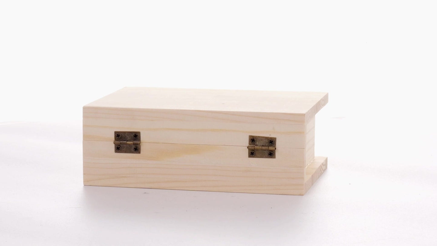 Wooden box BOOK 15x11x6