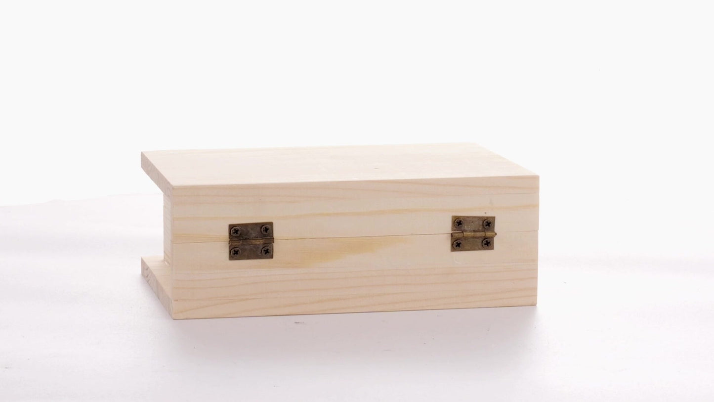 Wooden box BOOK 15x11x6