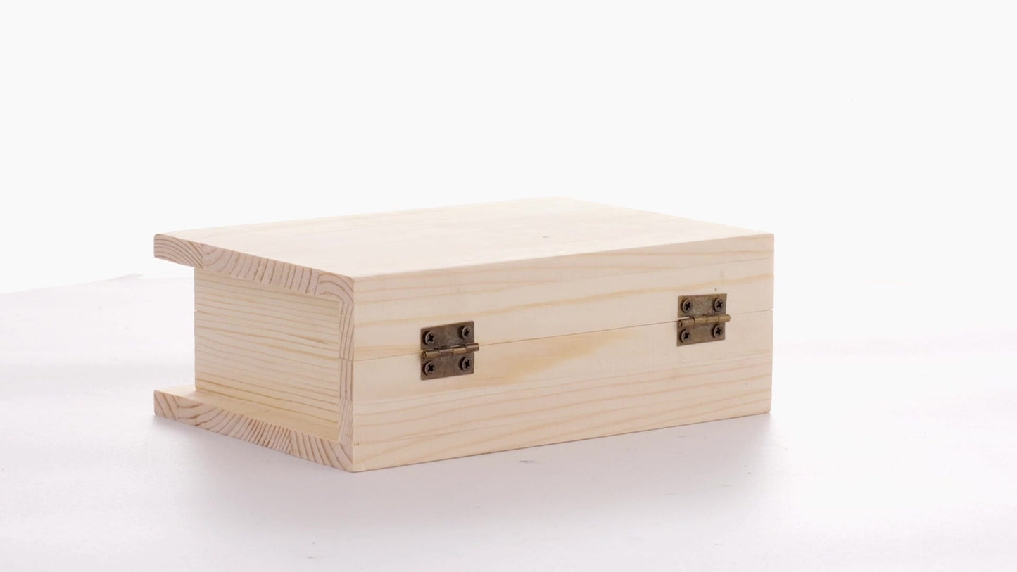 Wooden box BOOK 15x11x6