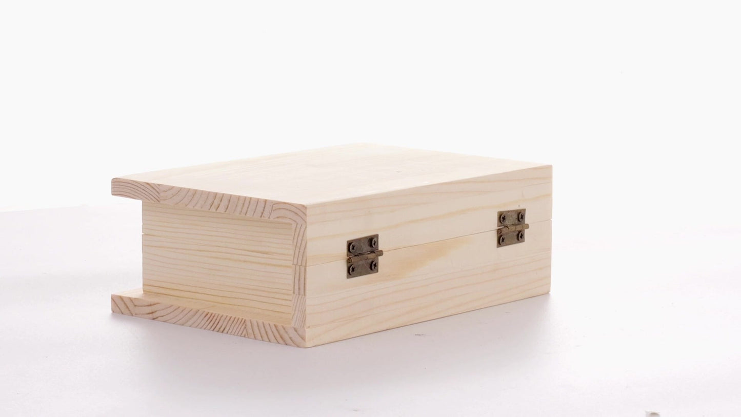 Wooden box BOOK 15x11x6