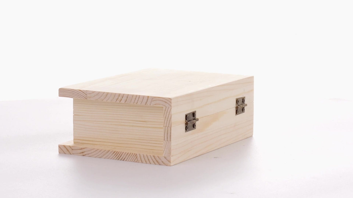 Wooden box BOOK 15x11x6