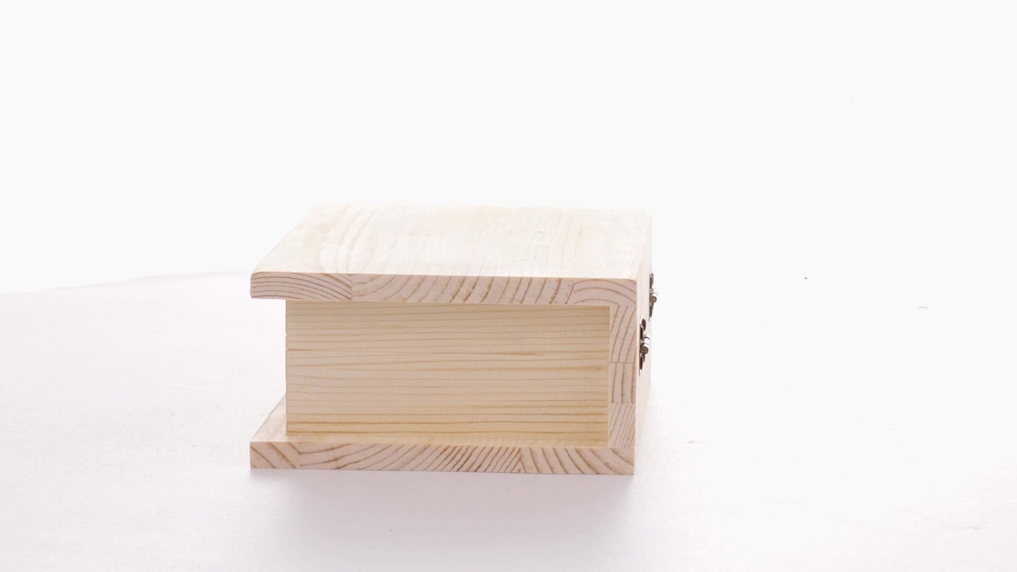 Wooden box BOOK 15x11x6