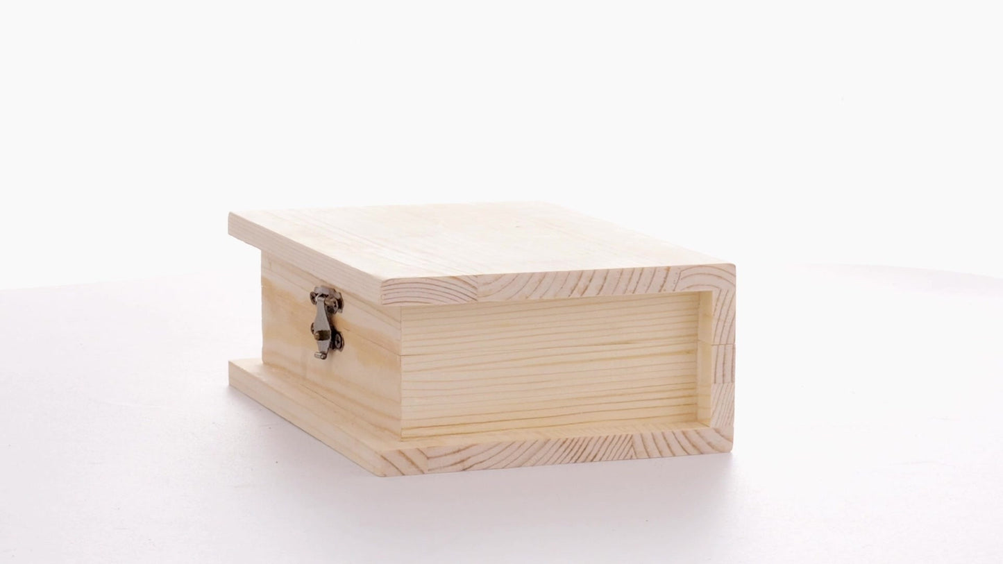 Wooden box BOOK 15x11x6
