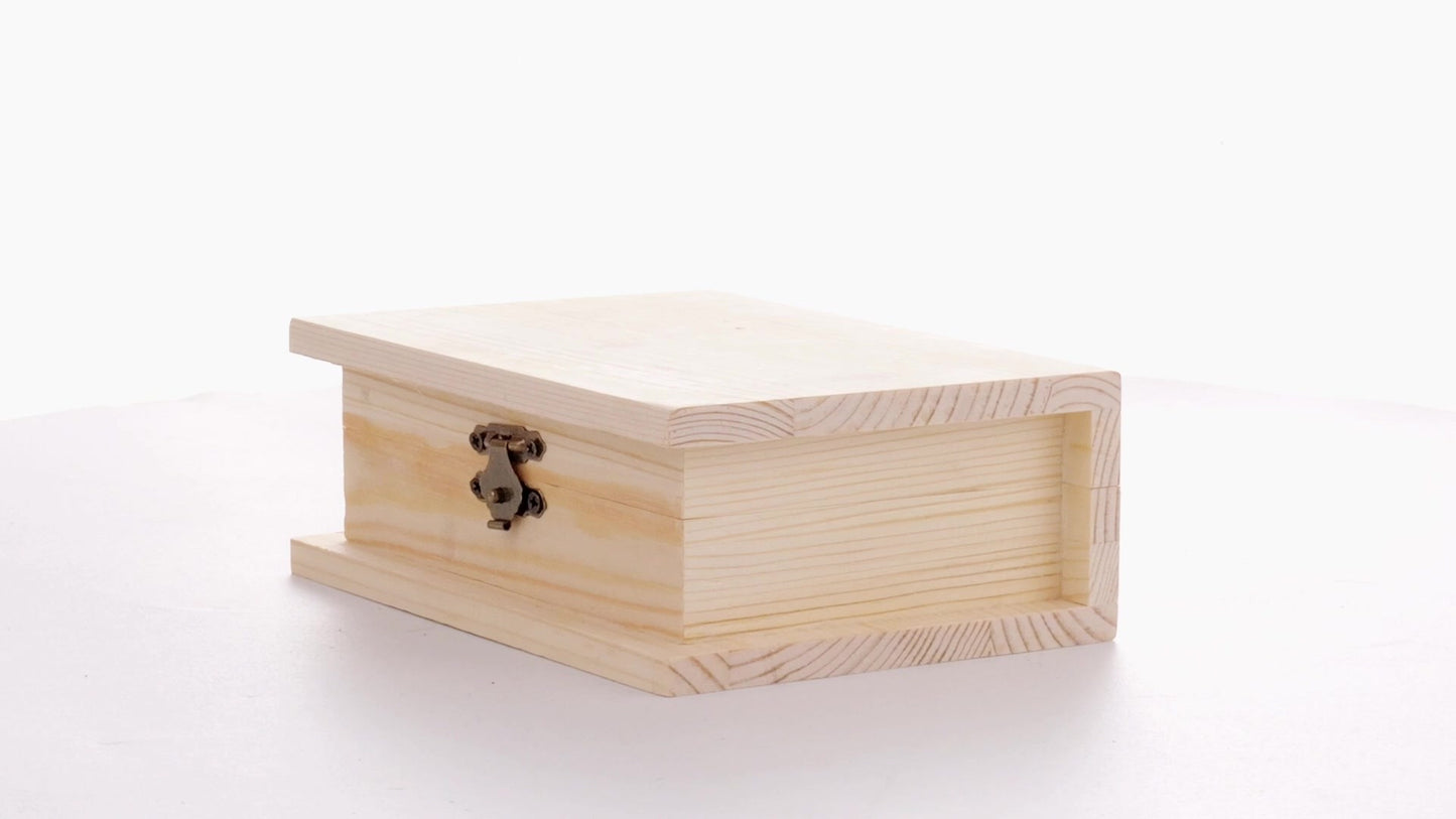 Дървена кутия BOOK 15x11x6