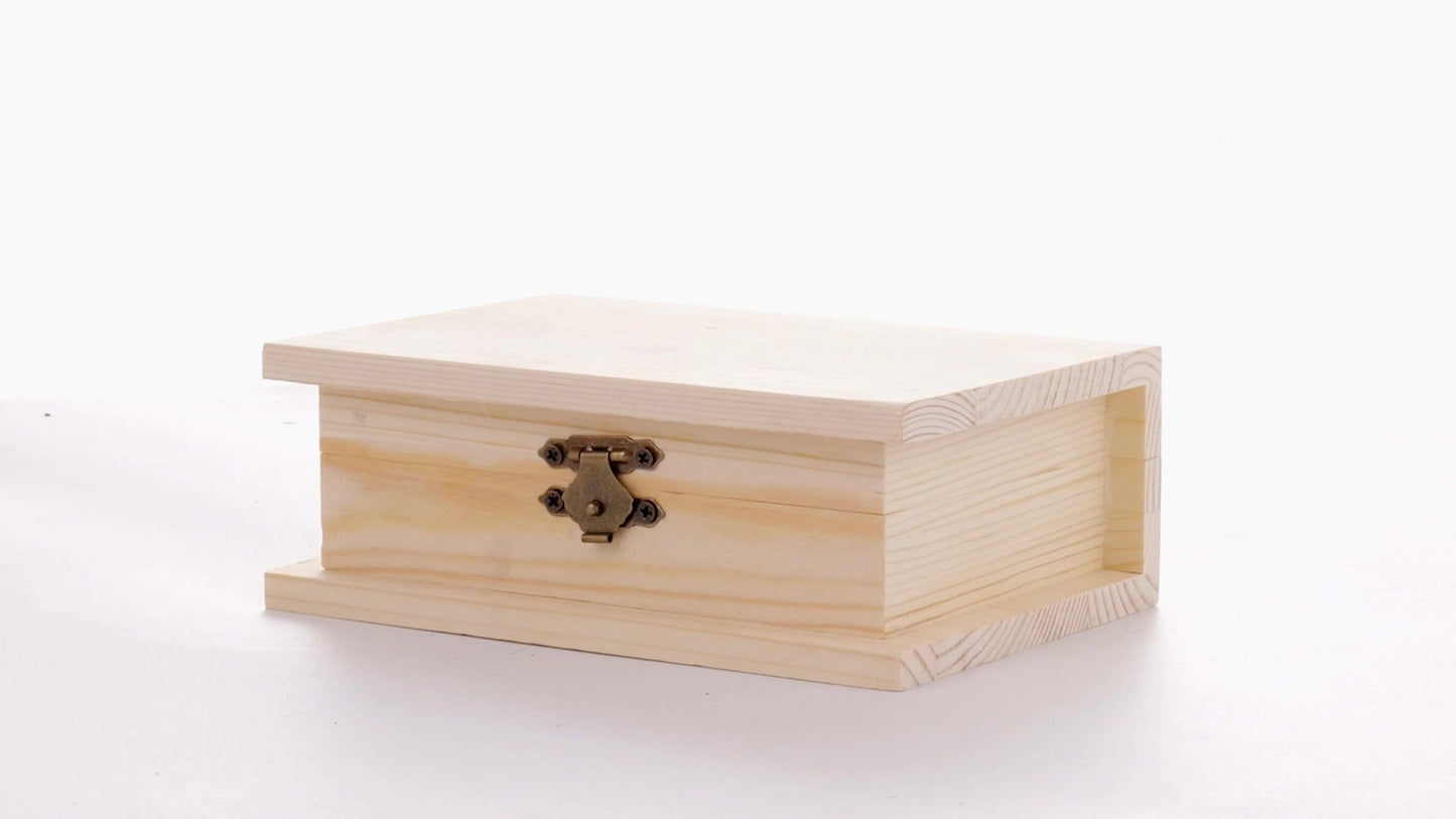 Wooden box BOOK 15x11x6