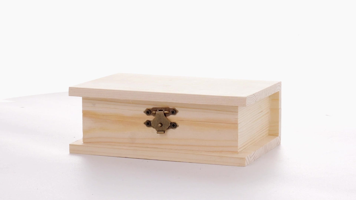 Wooden box BOOK 15x11x6