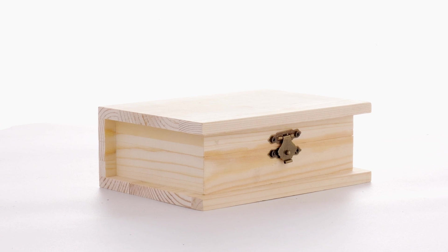 Wooden box BOOK 15x11x6