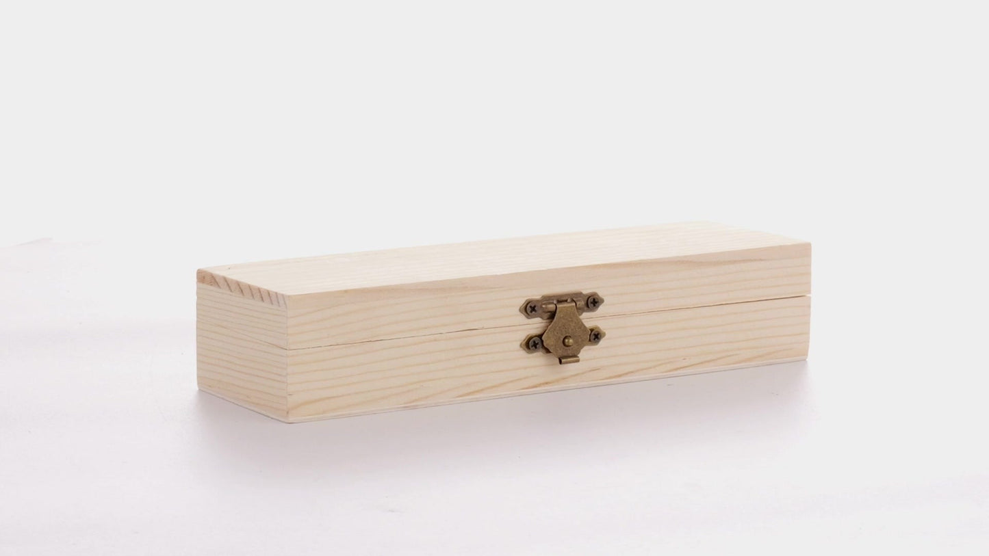 Правоъгълна дървена кутия PEN 18x6x4