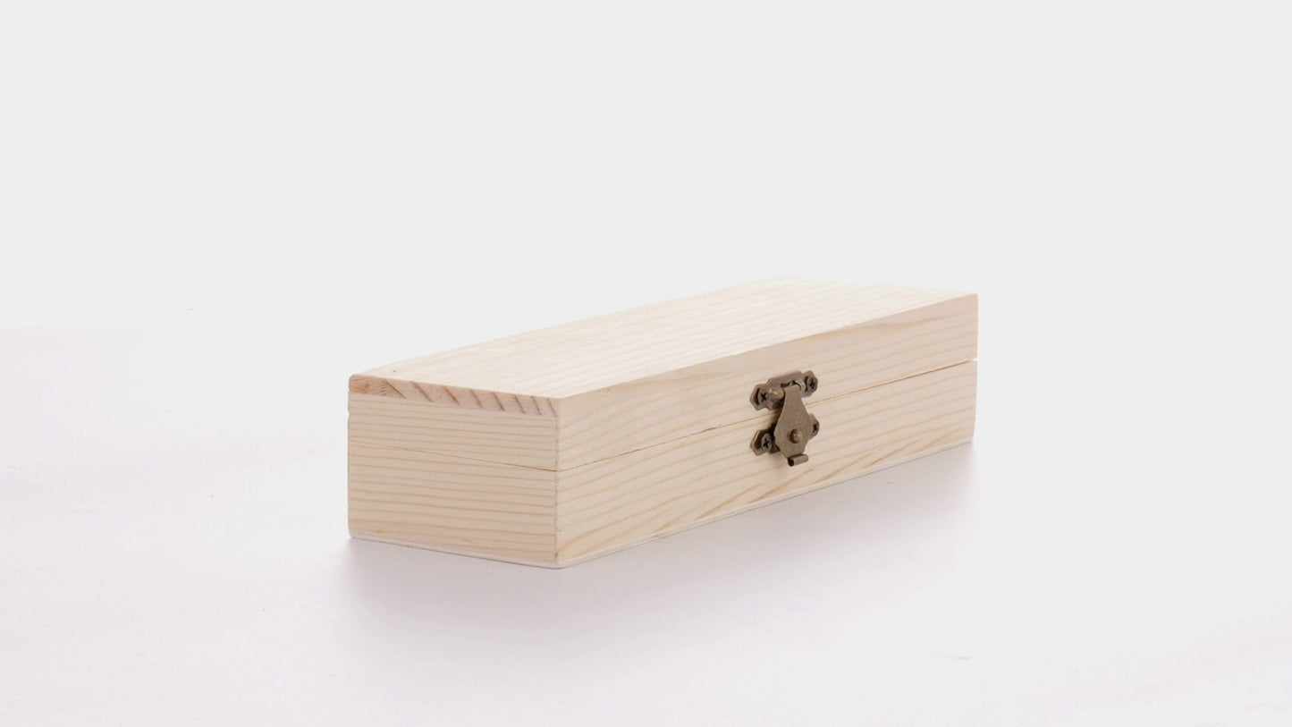 Правоъгълна дървена кутия PEN 18x6x4