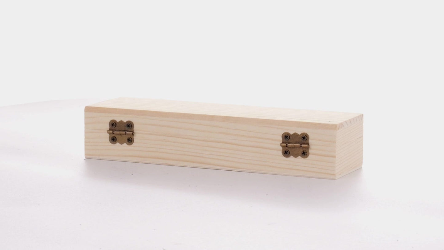 Правоъгълна дървена кутия PEN 18x6x4