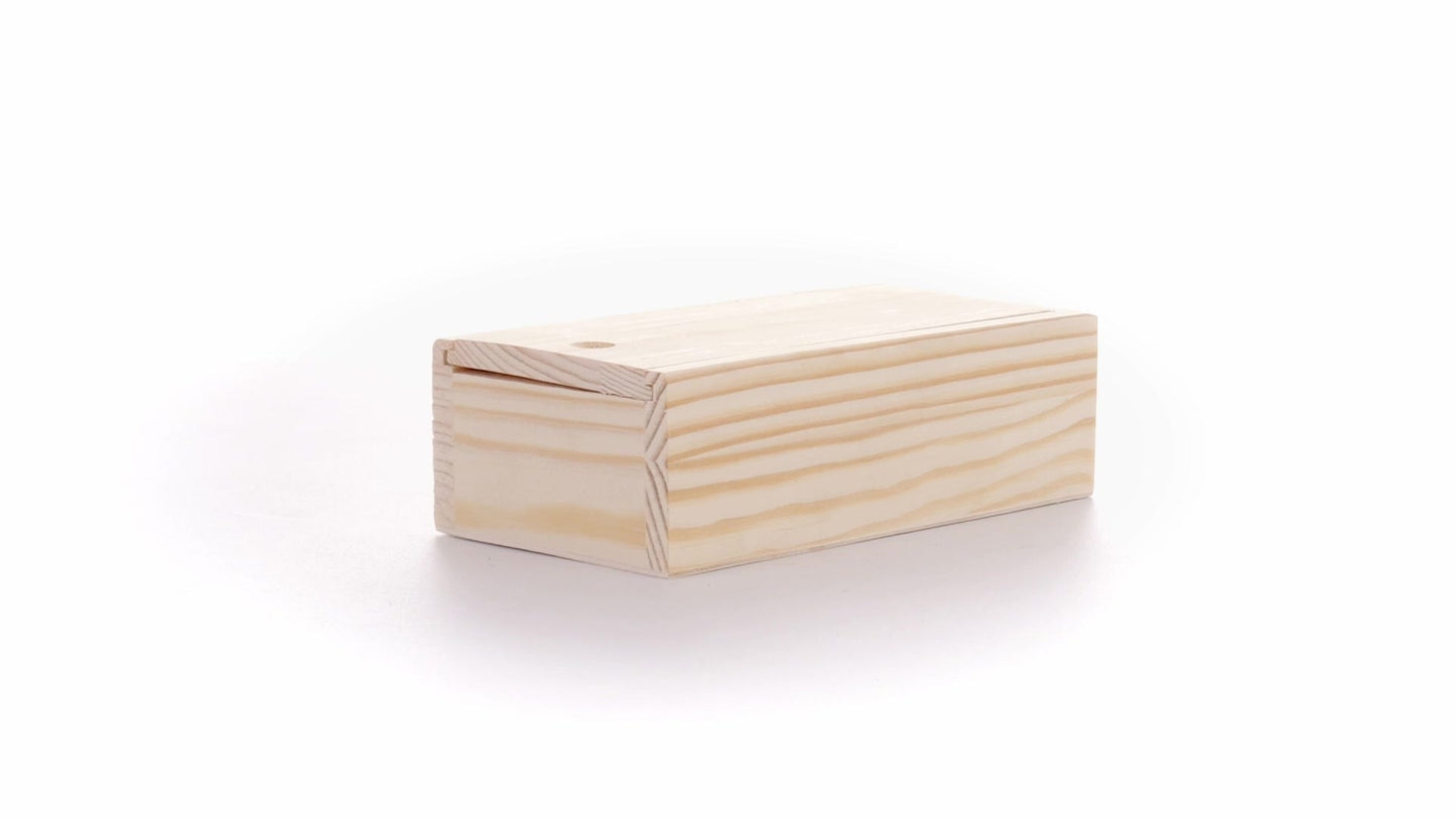Wooden box SLIDE 15x7x5