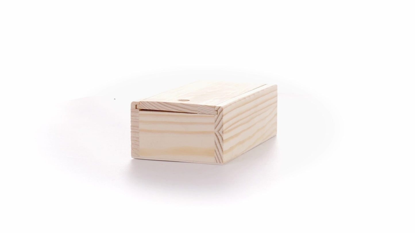 Wooden box SLIDE 15x7x5