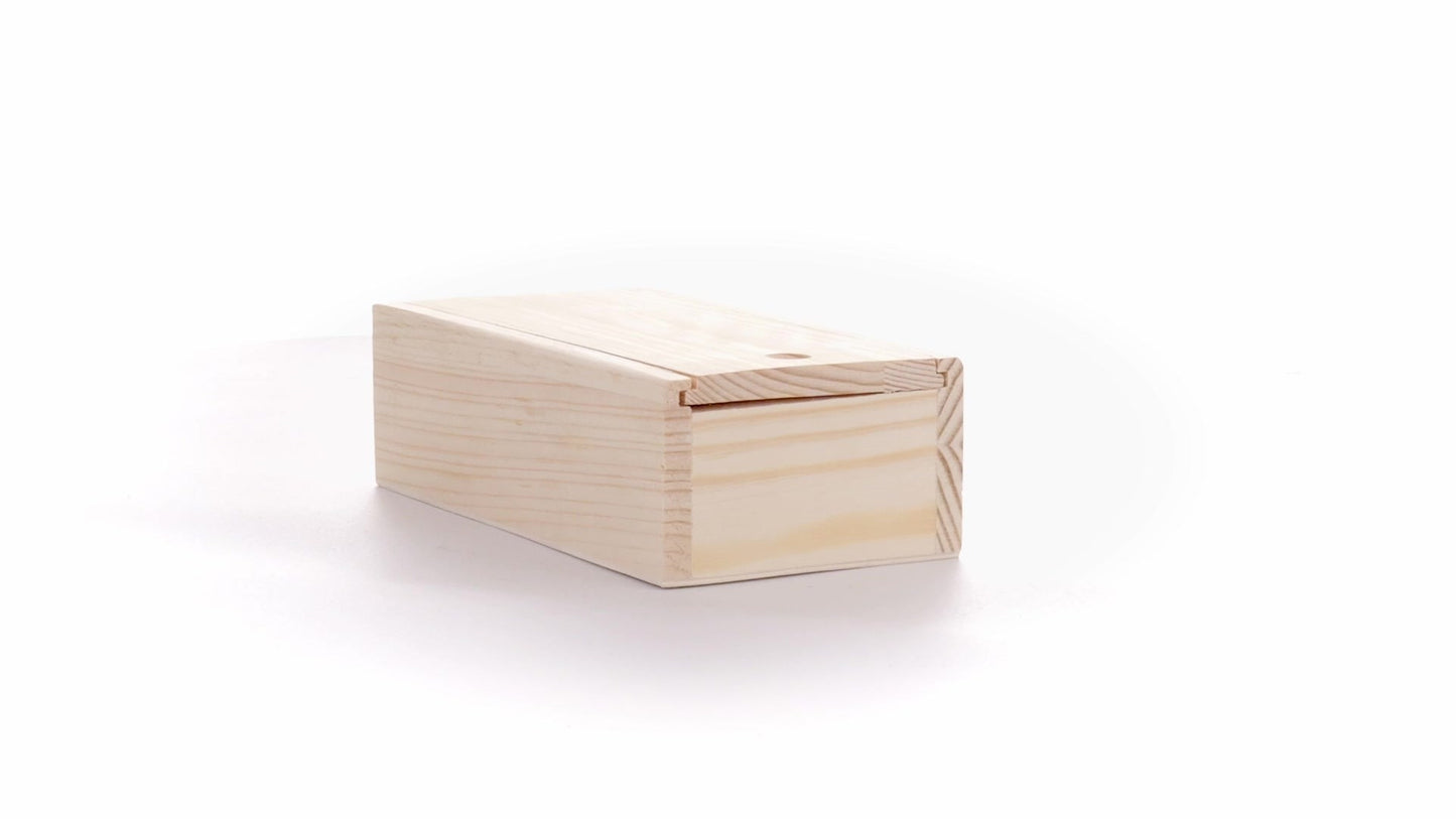 Wooden box SLIDE 15x7x5