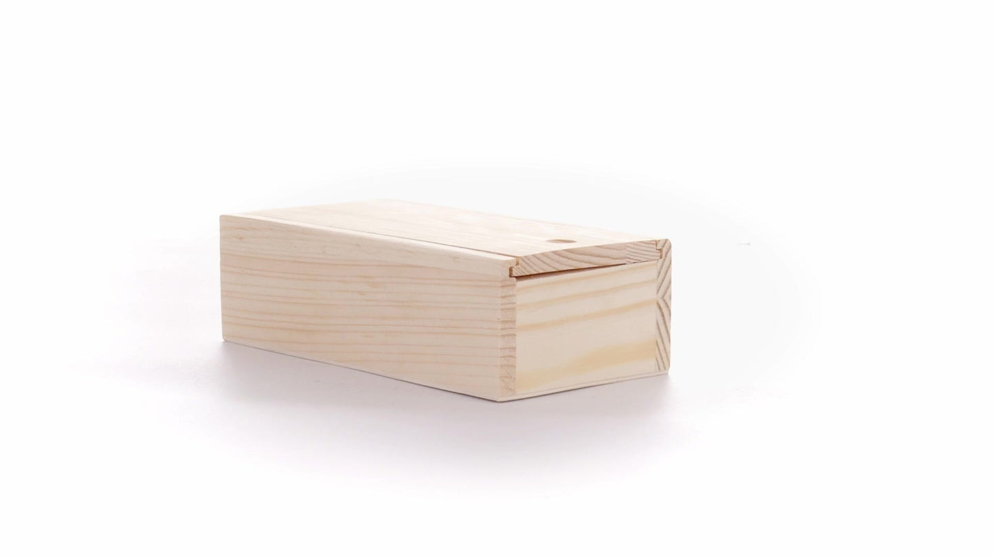 Wooden box SLIDE 15x7x5
