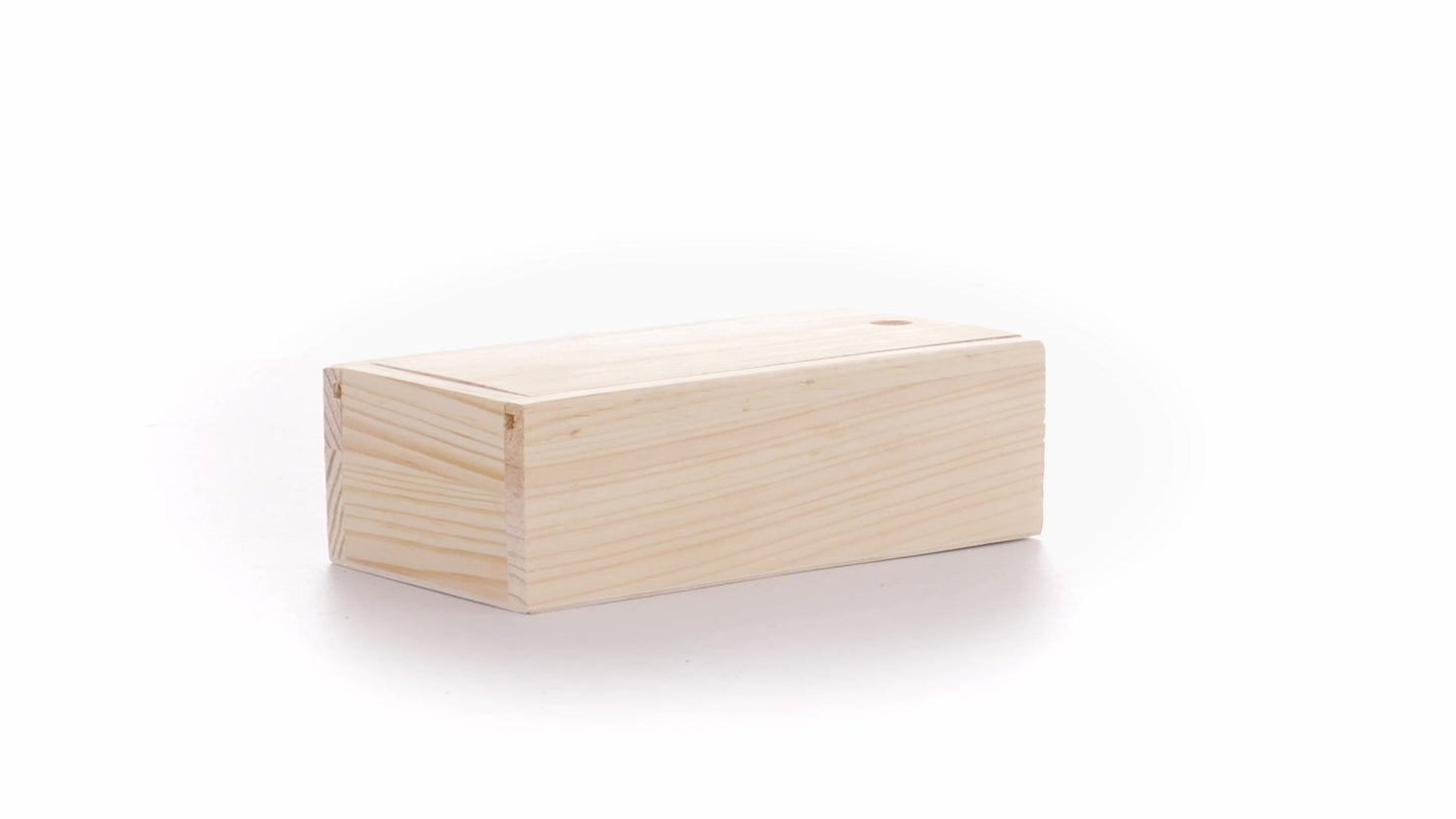 Wooden box SLIDE 15x7x5