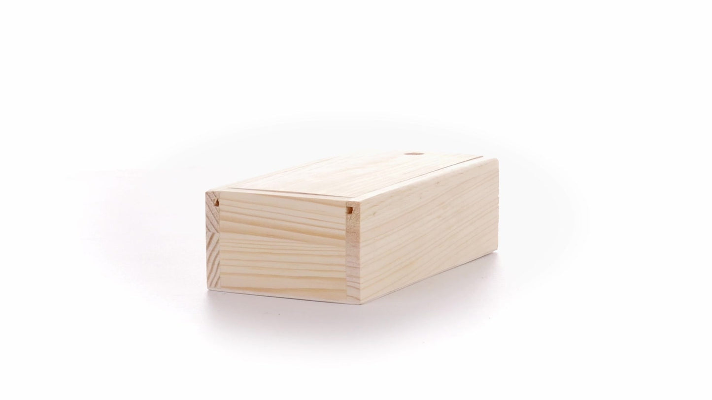 Wooden box SLIDE 15x7x5