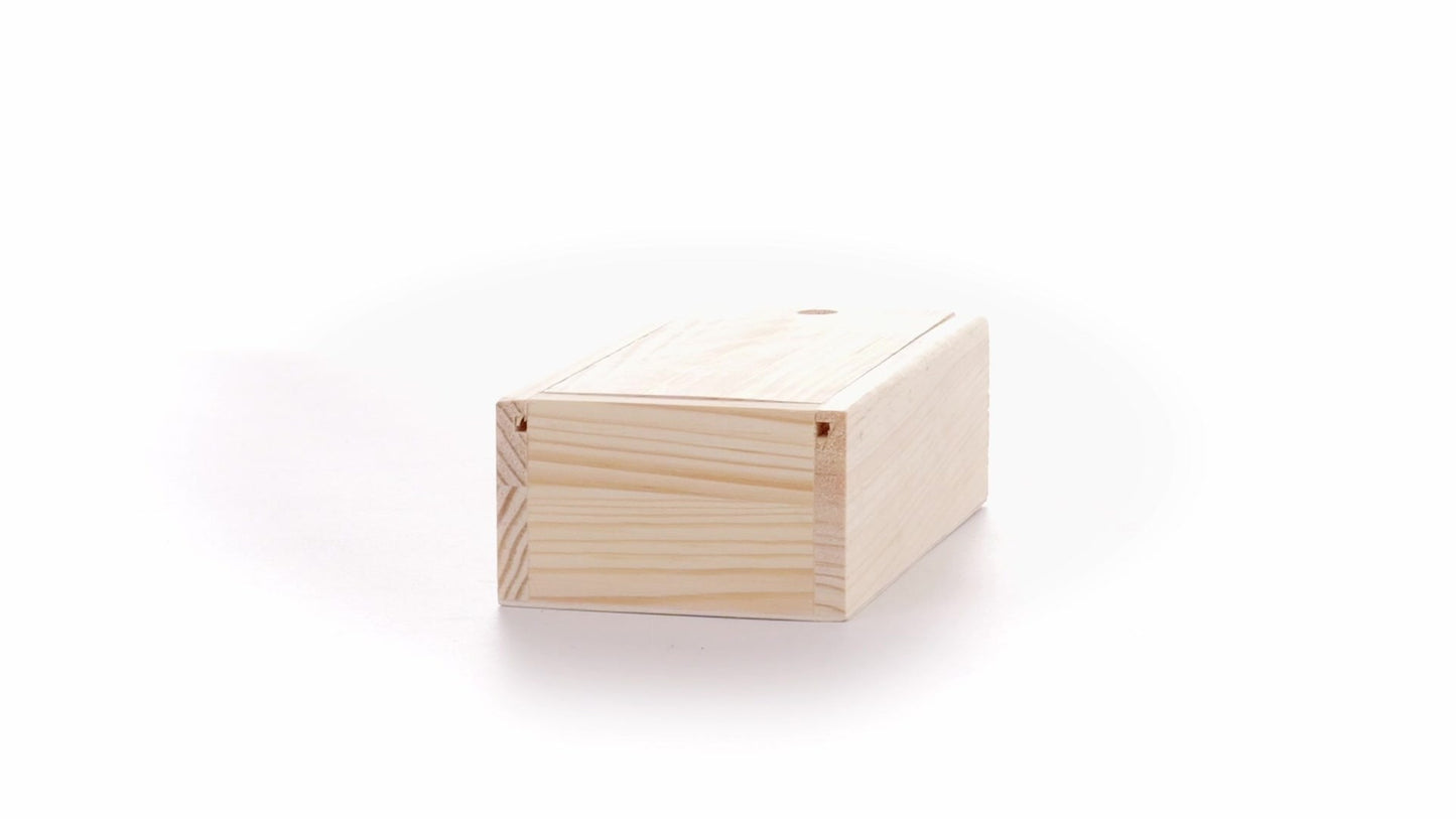 Wooden box SLIDE 15x7x5