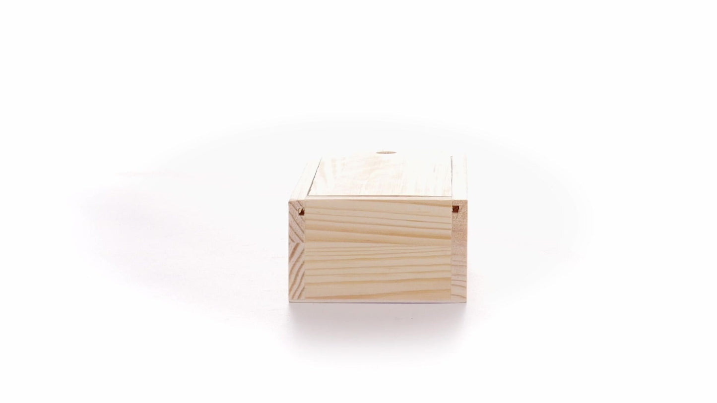 Wooden box SLIDE 15x7x5