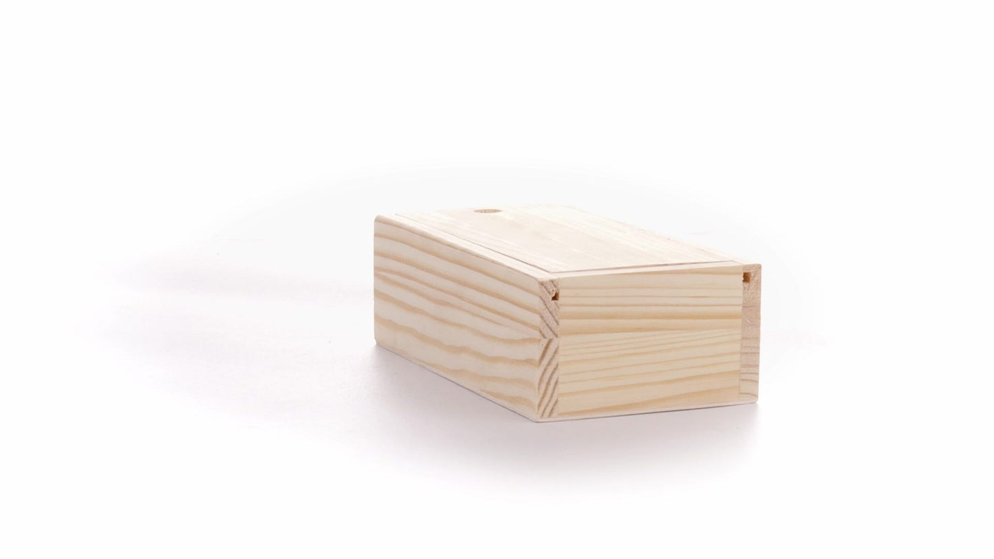 Wooden box SLIDE 15x7x5