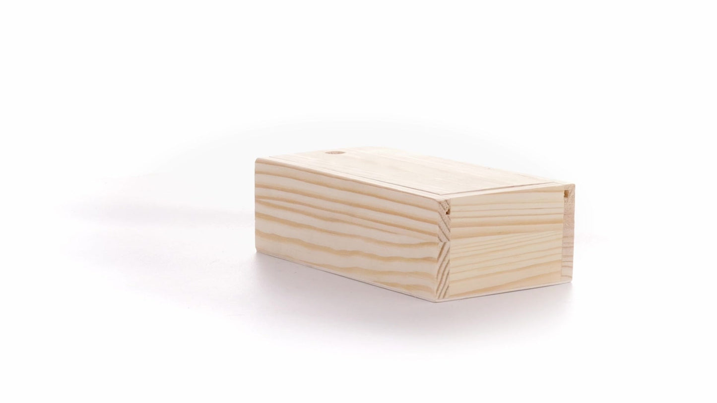 Wooden box SLIDE 15x7x5