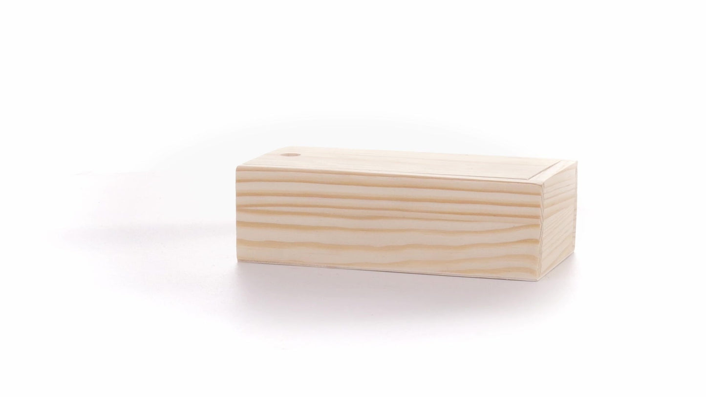 Wooden box SLIDE 15x7x5