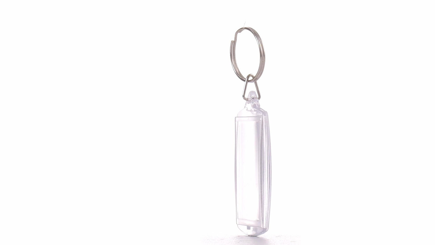 Plastic keychain photo insert 4x5 - set of 100 pcs