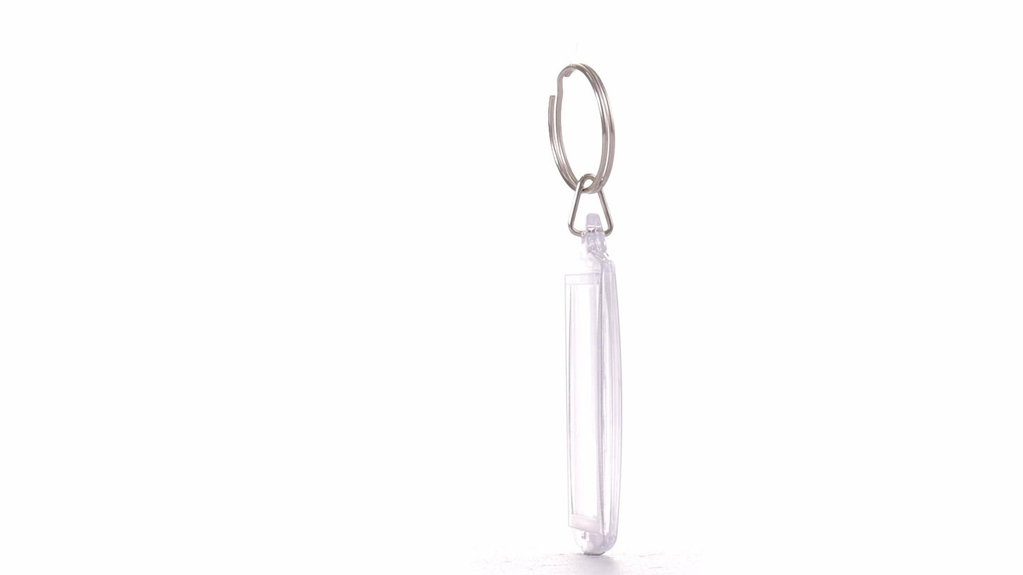 Plastic keychain photo insert 4x5 - set of 100 pcs