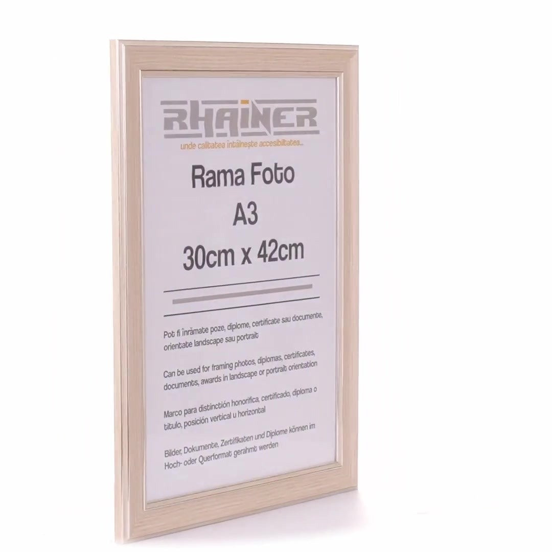 Photo frame Malaga cream+silver A3