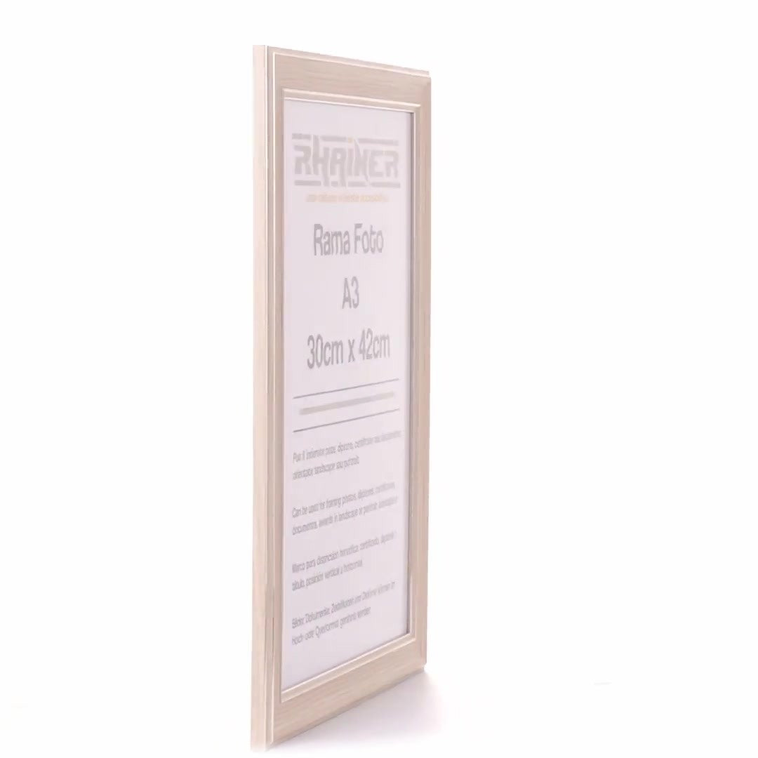 Photo frame Malaga cream+silver A3