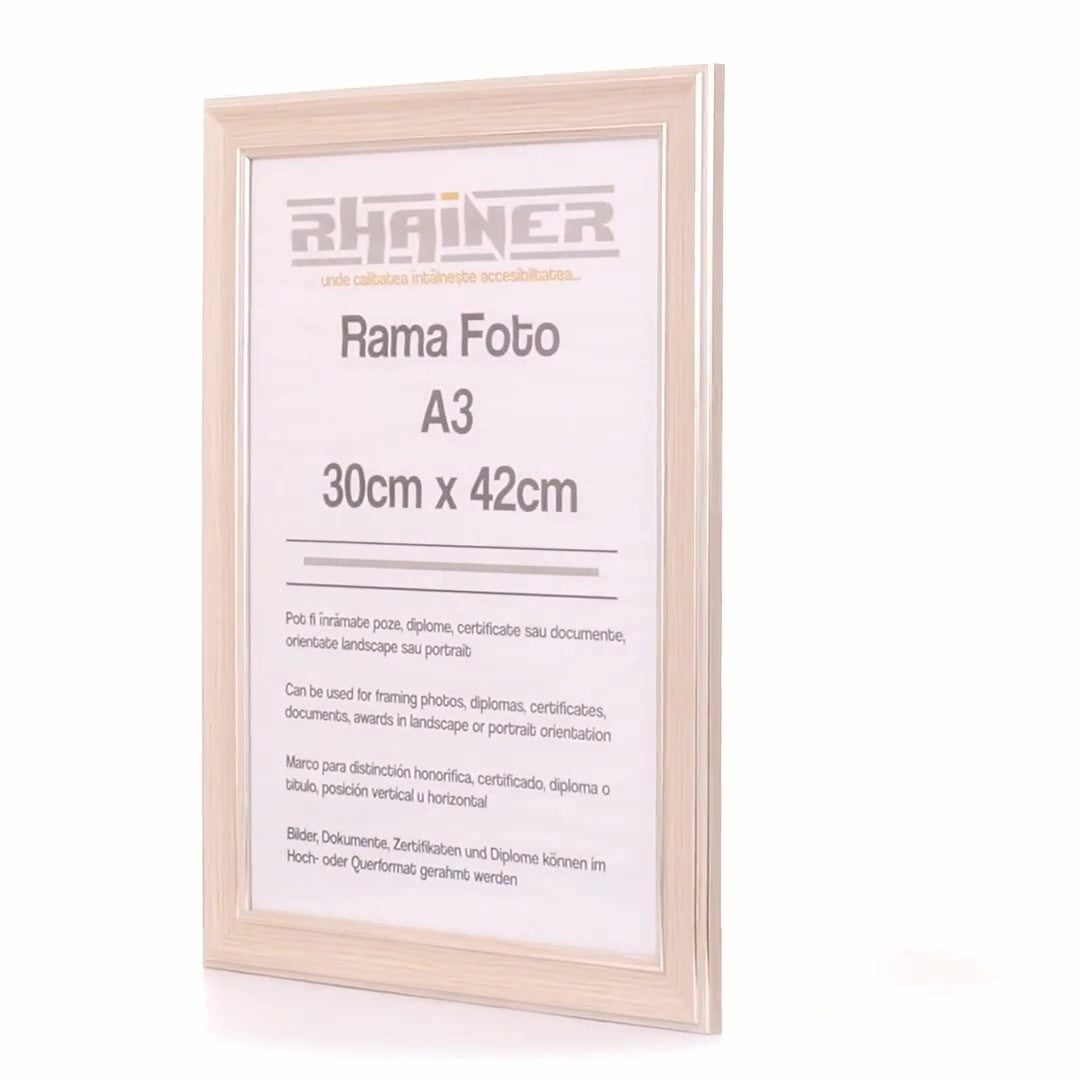 Photo frame Malaga cream+silver A3