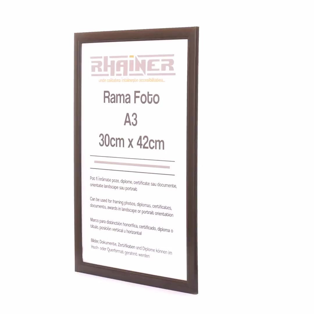 Black Madrid photo frame A3