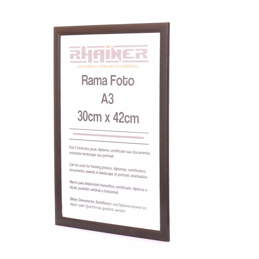 Black Madrid photo frame A3