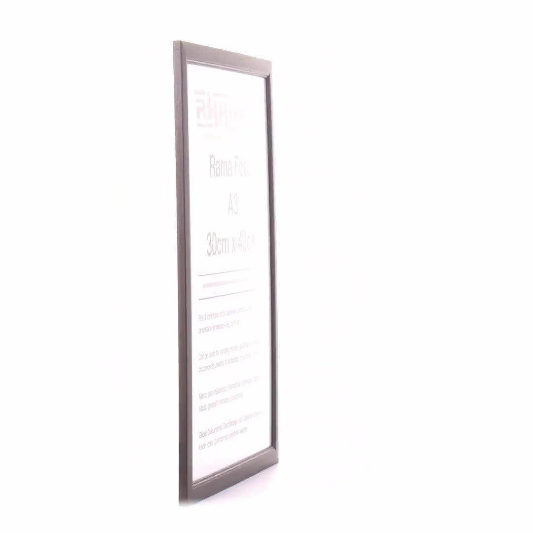 Black Madrid photo frame A3