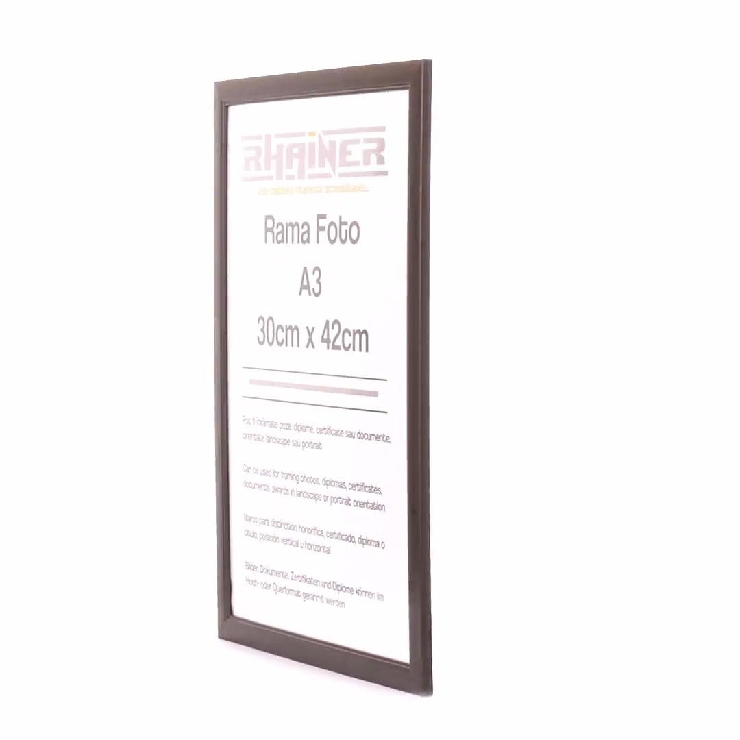 Black Madrid photo frame A3