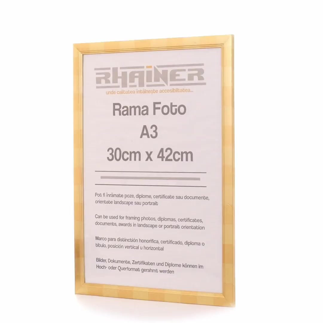 Madrid gold photo frame A3