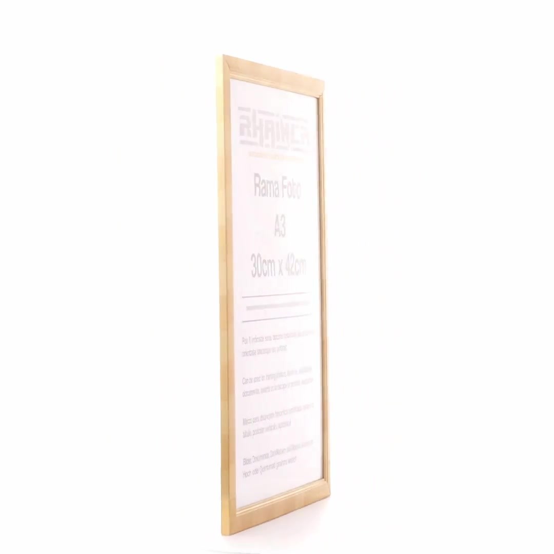 Madrid gold photo frame A3
