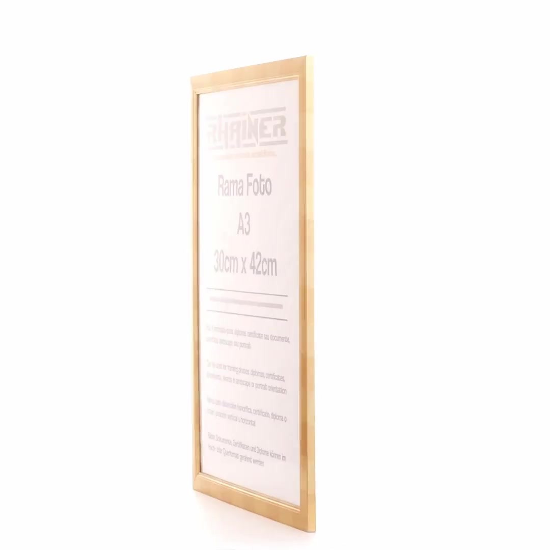Madrid gold photo frame A3