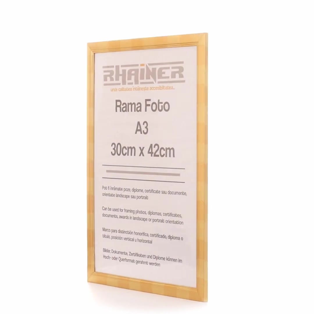 Madrid gold photo frame A3