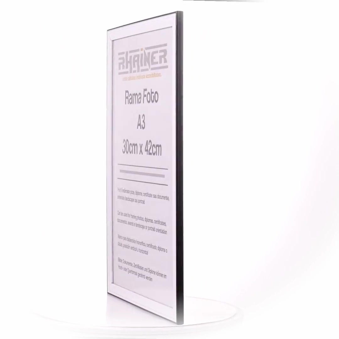 Photo frame Barcelona white+black A3