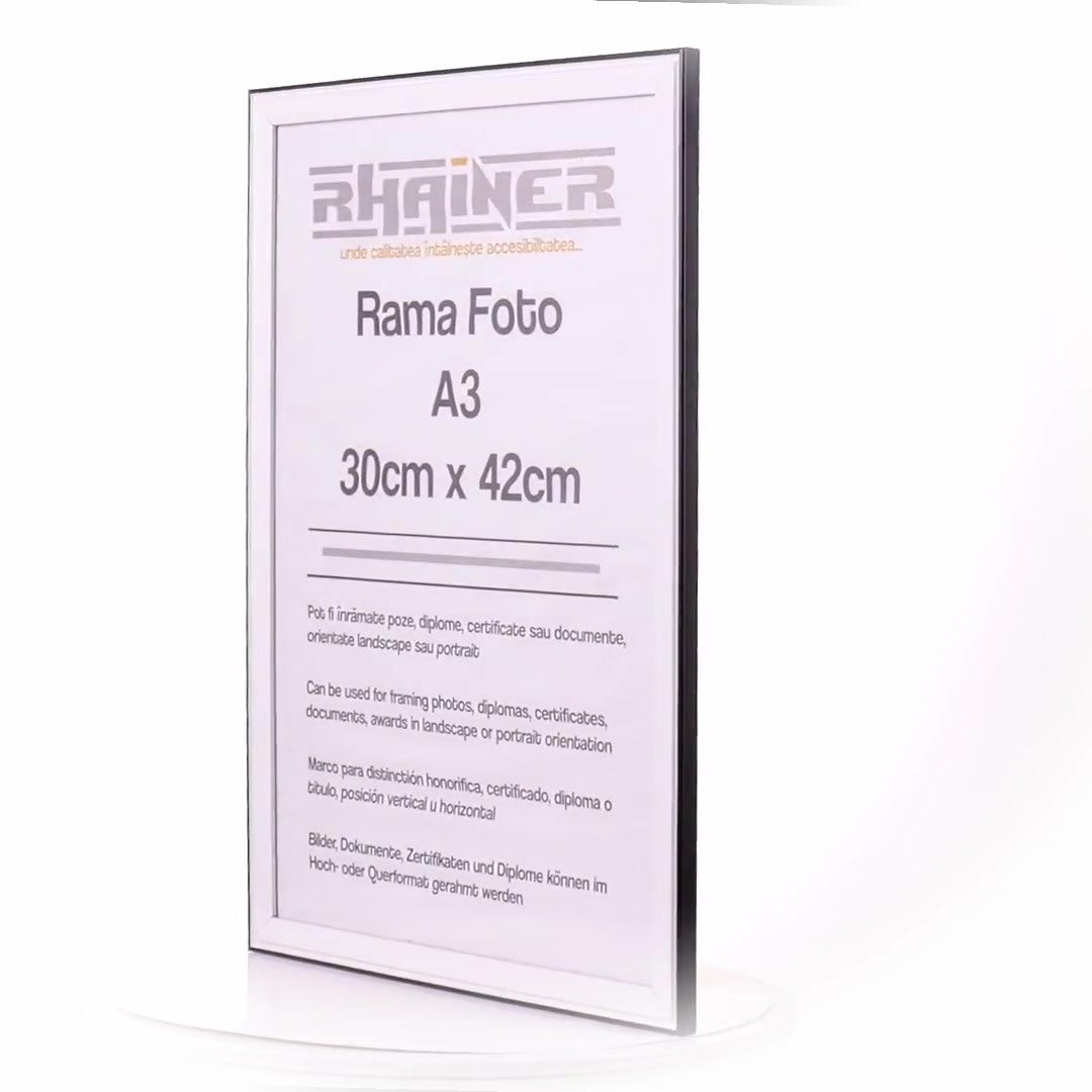 Photo frame Barcelona white+black A3
