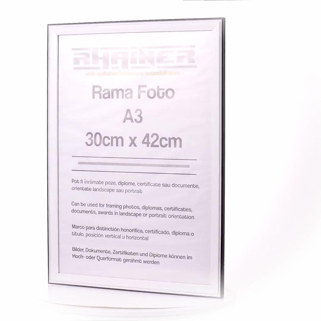 Photo frame Barcelona white+black A3