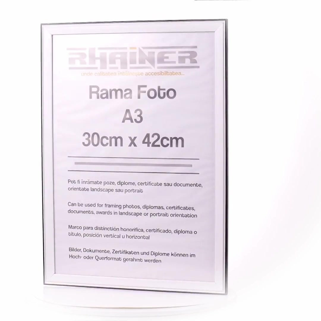 Photo frame Barcelona white+black A3