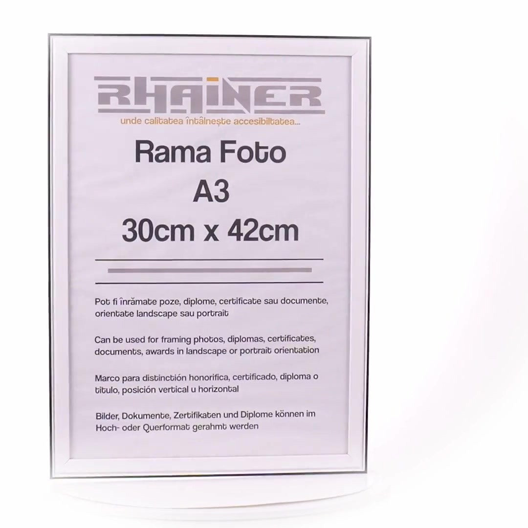 Photo frame Barcelona white+black A3