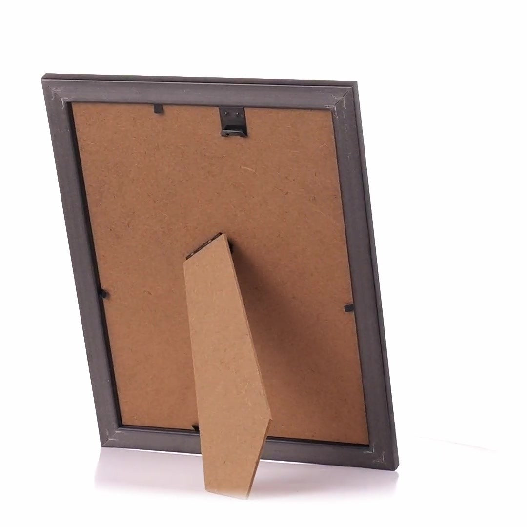 Leon black textured photo frame A5