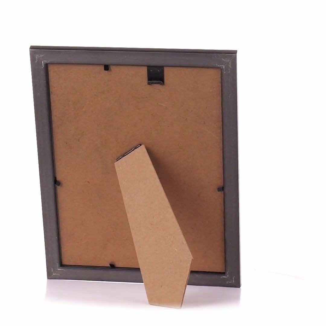 Leon black textured photo frame A5