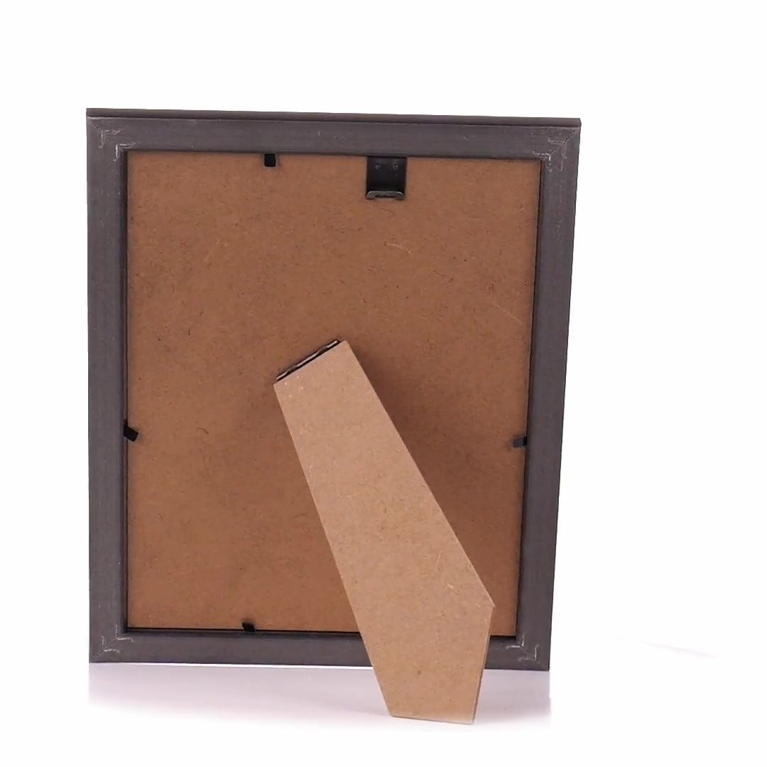 Leon black textured photo frame A5